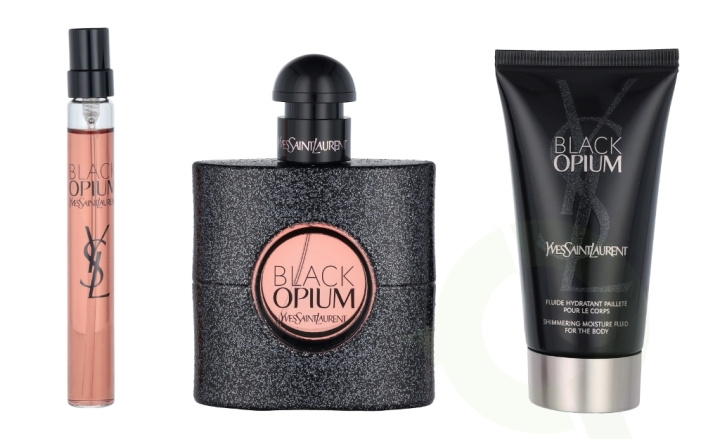 Yves Saint Laurent YSL Black Opium Giftset 110 ml Edp Spray 50ml/Edp Miniature 10ml/Body Lotion 50ml in the group BEAUTY & HEALTH / Gift sets / Gift sets for her at TP E-commerce Nordic AB (C56824)