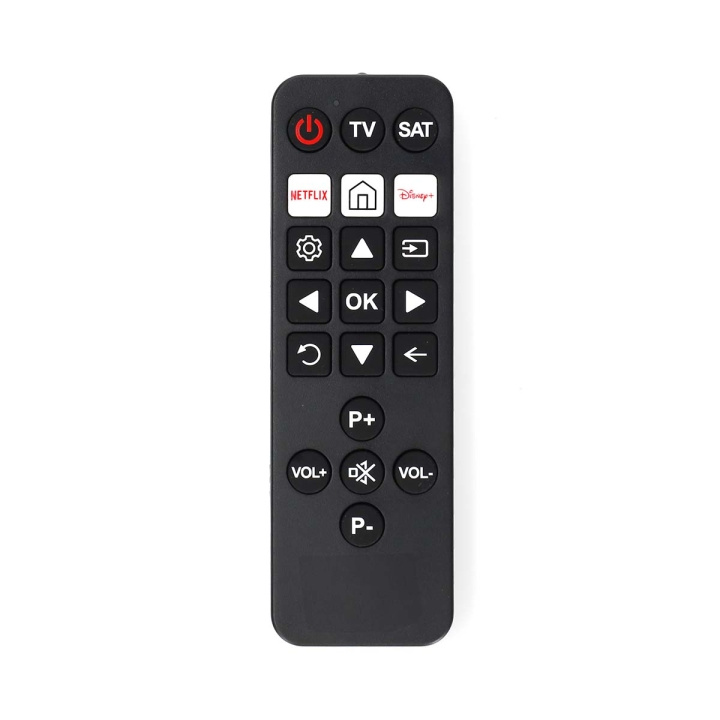 Nedis Universal Remote Control | Preprogrammed | 2 Devices | Disney + Button / Netflix Button | Infrared | Black in the group HOME ELECTRONICS / Audio & Picture / TV & Accessories / Remote controls at TP E-commerce Nordic AB (C57012)