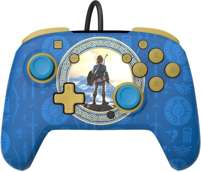 PDP Gaming Rematch Wired Controller – Hyrule Blue - trådbunden styrning, Switch in the group HOME ELECTRONICS / Game consoles & Accessories / Nintendo Switch / Accessories at TP E-commerce Nordic AB (C57272)