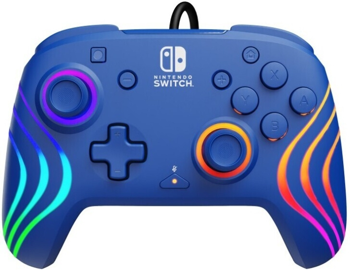 PDP Gaming Afterglow Wave Wired Controller - trådbunden spelkontroll, blå, Switch in the group HOME ELECTRONICS / Game consoles & Accessories / Nintendo Switch / Accessories at TP E-commerce Nordic AB (C57280)