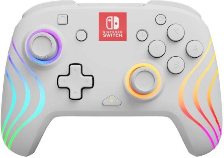 PDP Gaming Afterglow Wave Wireless Controller - trådlös spelkontroll, vit, Switch in the group HOME ELECTRONICS / Game consoles & Accessories / Nintendo Switch / Accessories at TP E-commerce Nordic AB (C57283)