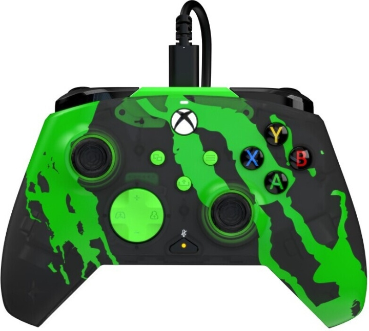 PDP Gaming Rematch Wired Controller - Jolt Green (Glow In Dark) - trådbunden spelkontroll, Xbox in the group HOME ELECTRONICS / Game consoles & Accessories / Xbox Series X / Accessories at TP E-commerce Nordic AB (C57287)