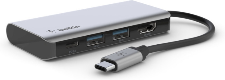 Belkin USB-C 4 in 1 Multi-Port - adapter in the group COMPUTERS & PERIPHERALS / Laptops & accessories / Docking station at TP E-commerce Nordic AB (C57716)