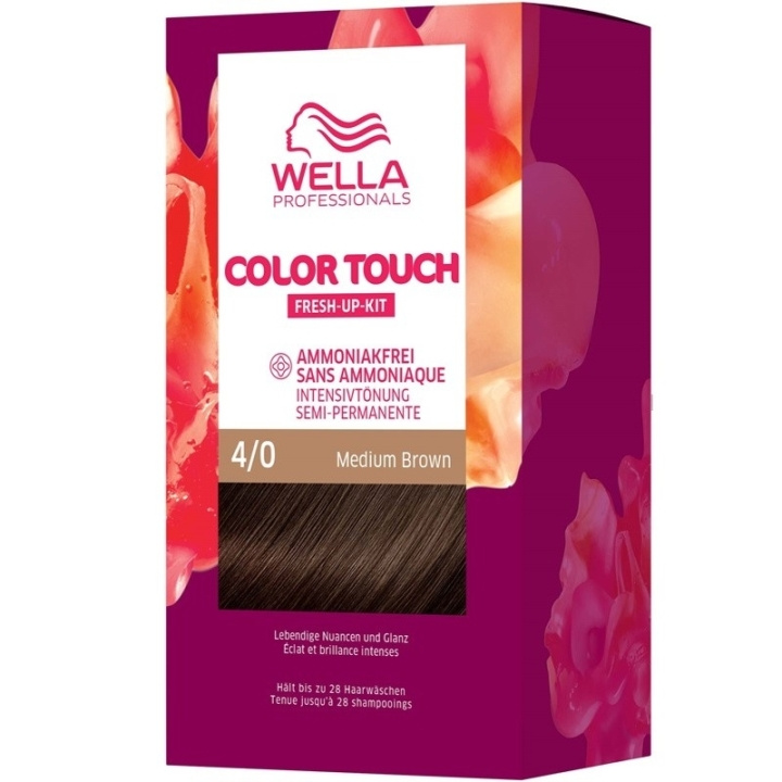 Wella Color Touch Pure Naturals 4/0 Medium Brown in the group BEAUTY & HEALTH / Hair & Styling / Hair care / Hair Dye / Hair Dye & Color bombs at TP E-commerce Nordic AB (C57926)