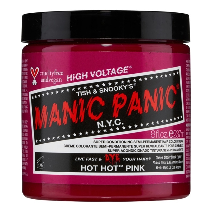 Manic Panic Hot Hot Pink Classic Creme 237ml in the group BEAUTY & HEALTH / Hair & Styling / Hair care / Hair Dye / Hair Dye & Color bombs at TP E-commerce Nordic AB (C58356)