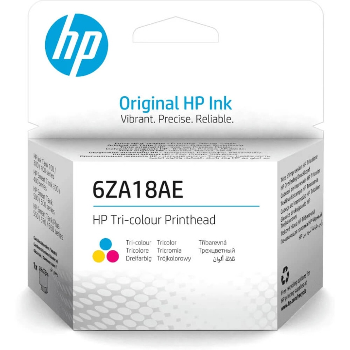 HP Printhead 6ZA18AE Tri-colour in the group COMPUTERS & PERIPHERALS / Printers & Accessories / Ink & Toner / Ink cartridges / HP at TP E-commerce Nordic AB (C58630)