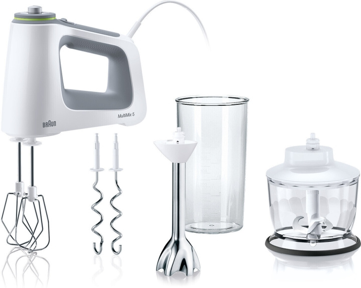 Braun HM5137WH MultiMix 5 electric mixer in the group HOME, HOUSEHOLD & GARDEN / Household appliances / Food processor & Kitchen appliances / Mixers at TP E-commerce Nordic AB (C58917)