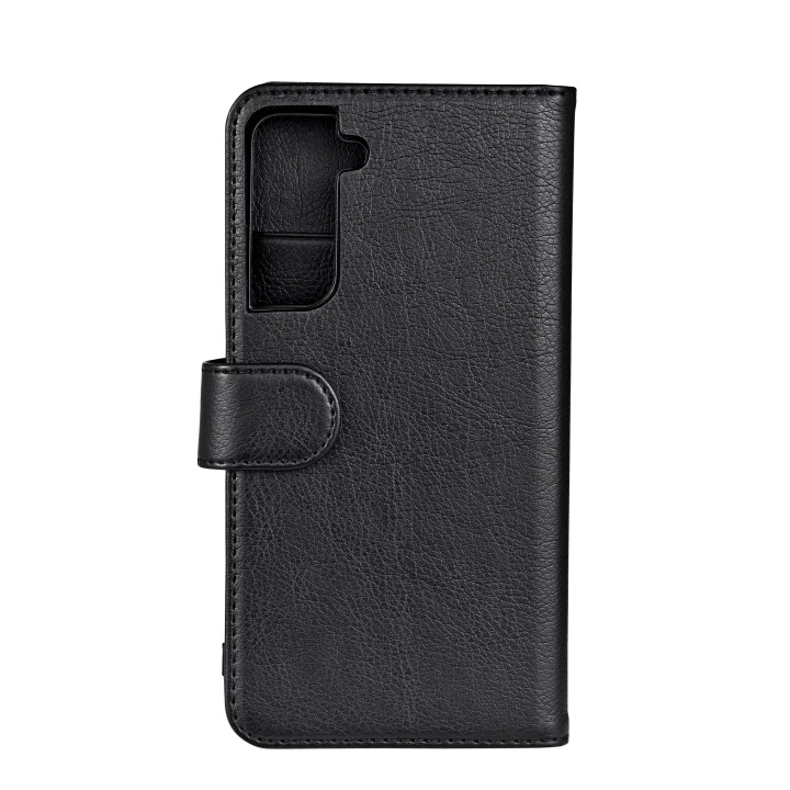 Essentials Samsung S21 FE PU wallet, detach., 3 cards, black in the group SMARTPHONE & TABLETS / Phone cases / Samsung at TP E-commerce Nordic AB (C59150)