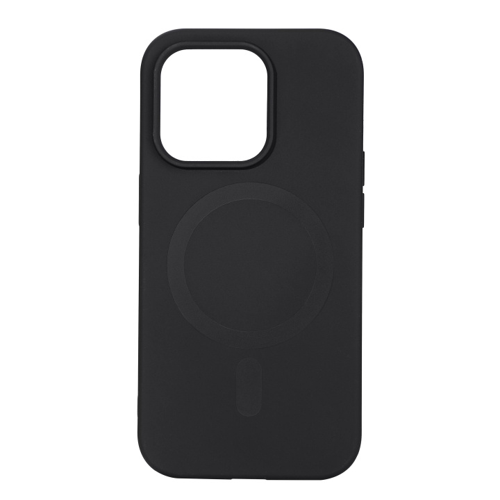 Essentials iPhone 14 Pro Silicone Mag back cover, Black in the group SMARTPHONE & TABLETS / Phone cases / Apple / iPhone 14 at TP E-commerce Nordic AB (C59516)