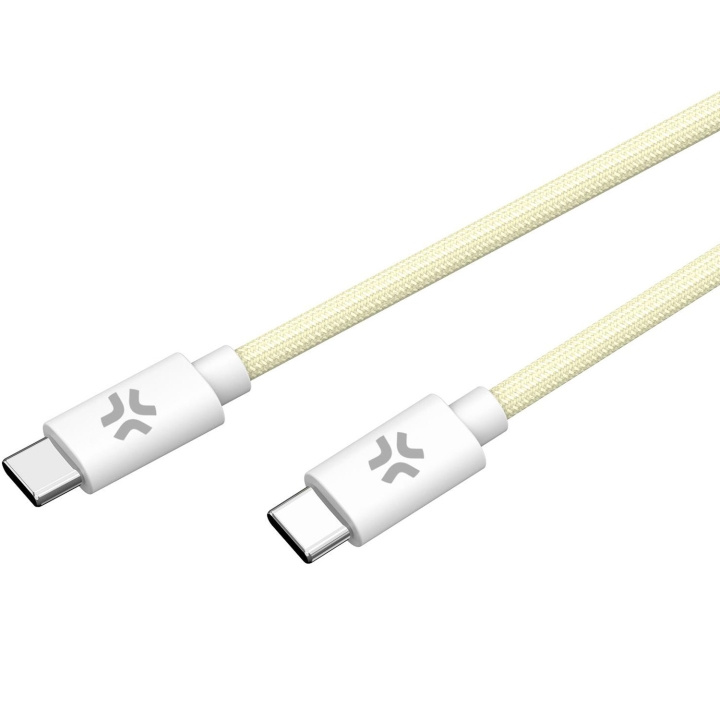 Celly USB-C - USB-C-kabel 60W 1,5 m Gul in the group SMARTPHONE & TABLETS / Chargers & Cables / Cables / Cables Type C at TP E-commerce Nordic AB (C61398)