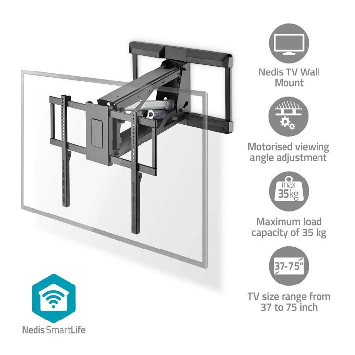 Nedis SmartLife Motorised TV Wall Mount | 37 - 75 