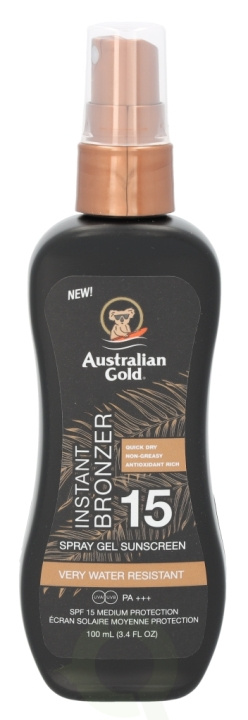 Australian Gold Spray Gel Instant Bronzer SPF15 100 ml in the group BEAUTY & HEALTH / Skin care / Tanning / Sunscreen at TP E-commerce Nordic AB (C61845)