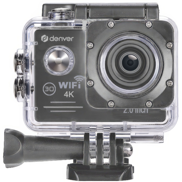 Denver ACK-8064 4K Action-kamera med Wi-Fi 8Mpixel 140° vid-vinkel in the group Sport, leisure & Hobby / Action cameras & Accessories / Action cameras at TP E-commerce Nordic AB (C62405)