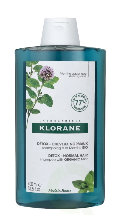 Klorane Detox Shampoo With Organic Mint 400 ml For Normal Hair in the group BEAUTY & HEALTH / Hair & Styling / Hair care / Schampoo at TP E-commerce Nordic AB (C62475)