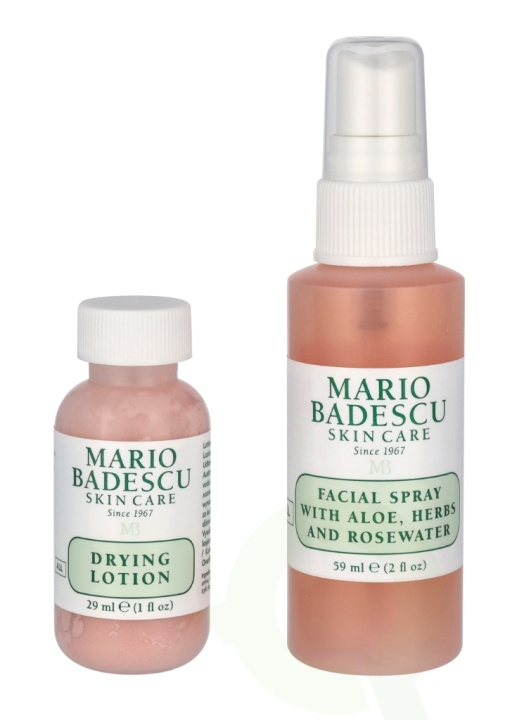 Mario Badescu Grab And Go Set 88 ml Drying Lotion 29ml/Facial Spray 59ml in the group BEAUTY & HEALTH / Skin care / Face / Face creams at TP E-commerce Nordic AB (C63931)