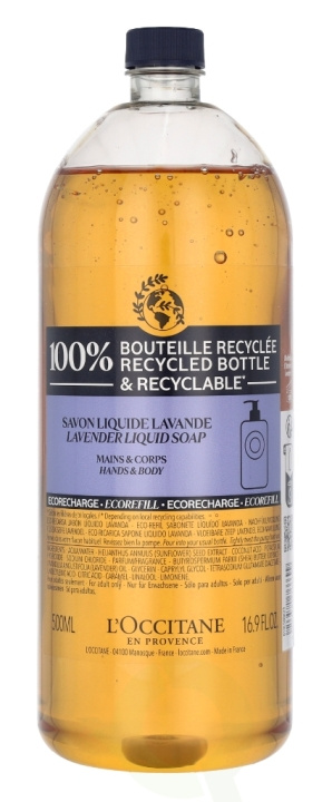 L\'Occitane Lavender Liquid Hand & Body Soap - Refill 500 ml in the group BEAUTY & HEALTH / Skin care / Body health / Scented soaps at TP E-commerce Nordic AB (C63944)