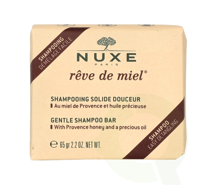 Nuxe Reve De Miel Gentle Shampoo Bar 65 g in the group BEAUTY & HEALTH / Skin care / Body health / Bath & Shower gels at TP E-commerce Nordic AB (C64212)