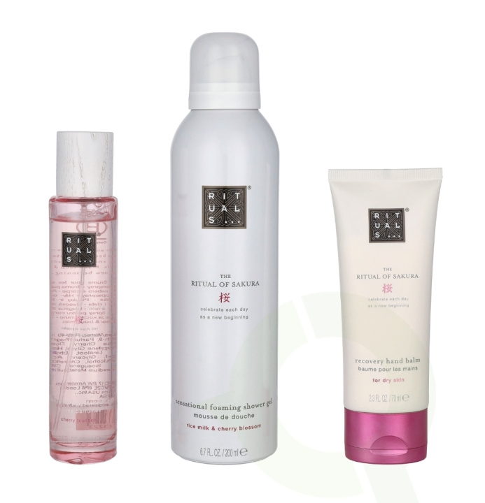 Rituals Sakura Set 320 ml Easter 2024 - Hair And Body Mist 50ml/Foaming Shower Gel 200ml/Hand Balm 70ml in the group BEAUTY & HEALTH / Gift sets / Gift sets for her at TP E-commerce Nordic AB (C64214)