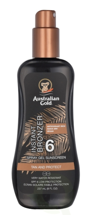 Australian Gold Spray Gel Instant Bronzer SPF6 237 ml in the group BEAUTY & HEALTH / Skin care / Tanning / Sunscreen at TP E-commerce Nordic AB (C64348)