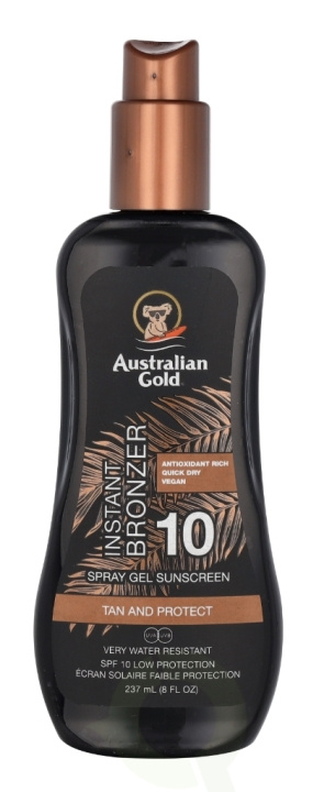 Australian Gold Spray Gel With Instant Bronzer Sunscr. SPF10 237 ml in the group BEAUTY & HEALTH / Skin care / Tanning / Sunscreen at TP E-commerce Nordic AB (C64349)