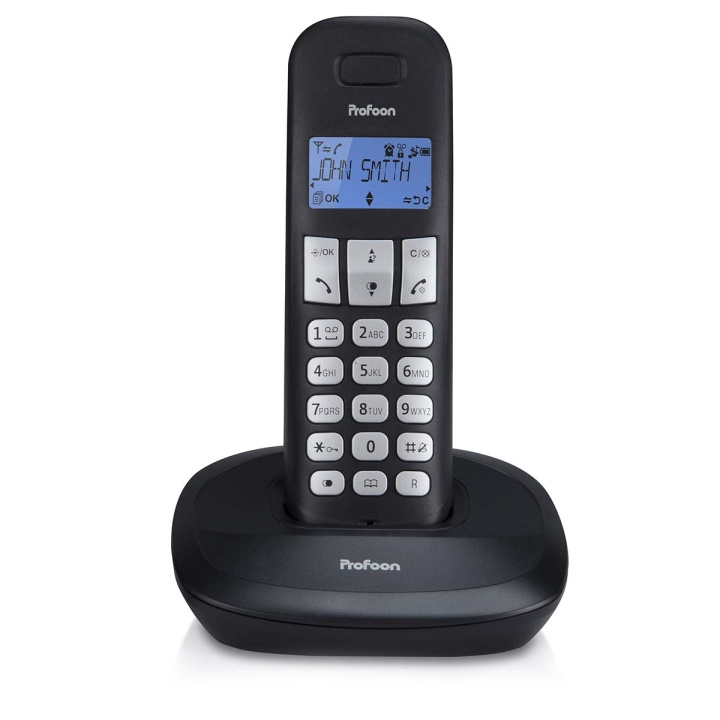 Profoon PDX-1100 DECT telephone with 1 handset black in the group HOME ELECTRONICS / Audio & Picture / Fixed telephony / Wireless phones at TP E-commerce Nordic AB (C64485)