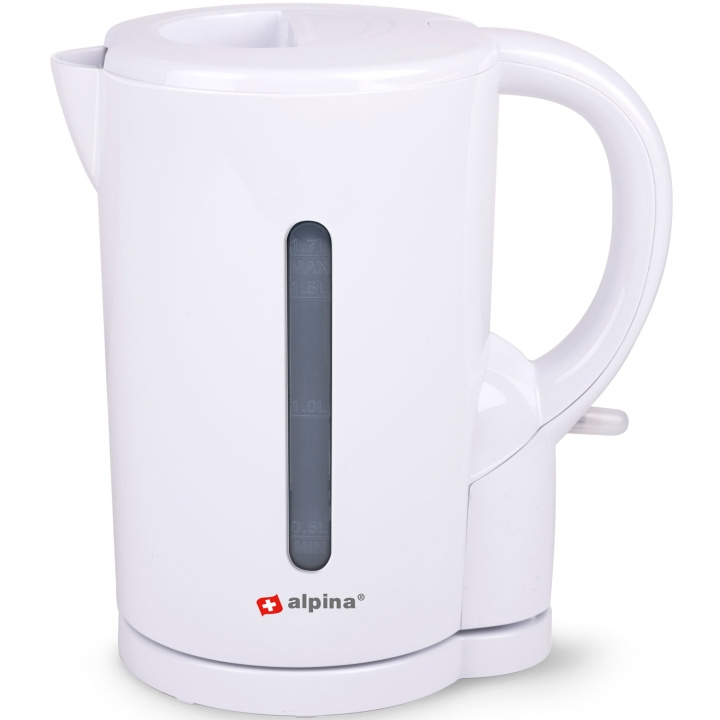 Alpina Vattenkokare 1,7 Liter Vit in the group HOME, HOUSEHOLD & GARDEN / Household appliances / Water & Juice / Kettles at TP E-commerce Nordic AB (C64560)