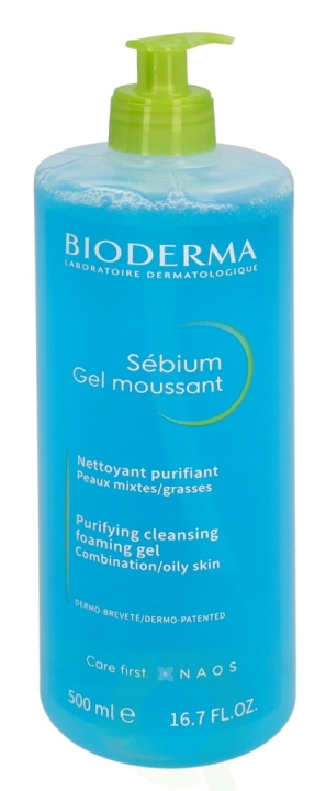 Bioderma Sebium Gel Moussant 500 ml in the group BEAUTY & HEALTH / Skin care / Face / Cleaning at TP E-commerce Nordic AB (C64680)