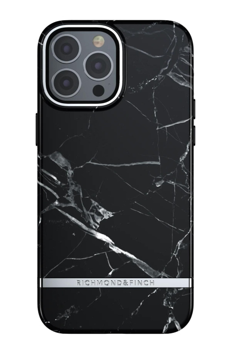 Richmond & Finch iPhone 13 Pro Max Freedom Case, Black Marble in the group SMARTPHONE & TABLETS / Phone cases / Apple / iPhone 13 Pro Max / Cases at TP E-commerce Nordic AB (C64912)