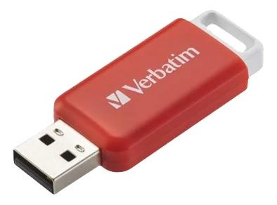 Verbatim DataBar USB 2.0 Drive Red 16GB in the group HOME ELECTRONICS / Storage media / USB memory / USB 2.0 at TP E-commerce Nordic AB (C65245)