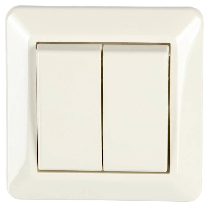 Nordic Quality ELKO 2 x 1 poll Installation switch 16A / 250V, IP20, Flush in the group HOME, HOUSEHOLD & GARDEN / Smart home at TP E-commerce Nordic AB (C65762)