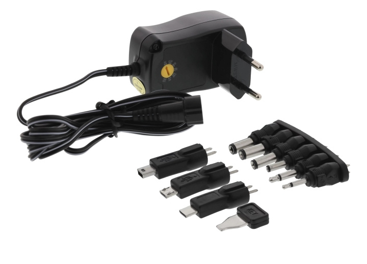 Nordic Quality AC/DC Adapter, 600mAh in the group COMPUTERS & PERIPHERALS / Laptops & accessories / Computer chargers / Chargers for laptops / Universal at TP E-commerce Nordic AB (C65769)