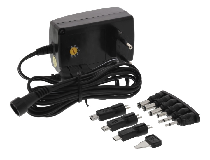 Nordic Quality AC/DC Plugin Adapter, 2250mAh in the group COMPUTERS & PERIPHERALS / Laptops & accessories / Computer chargers at TP E-commerce Nordic AB (C65770)