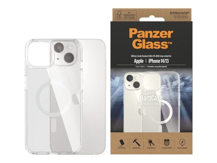 PanzerGlass HardCase Beskyttelsescover Gennemsigtig Apple iPhone 14 in the group SMARTPHONE & TABLETS / Phone cases / Apple / iPhone 14 at TP E-commerce Nordic AB (C65896)