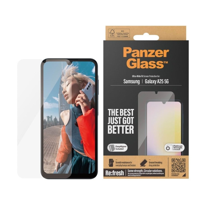 PanzerGlass Screen Protector Samsung Galaxy A25 5G in the group SMARTPHONE & TABLETS / Phone cases / Samsung at TP E-commerce Nordic AB (C65928)