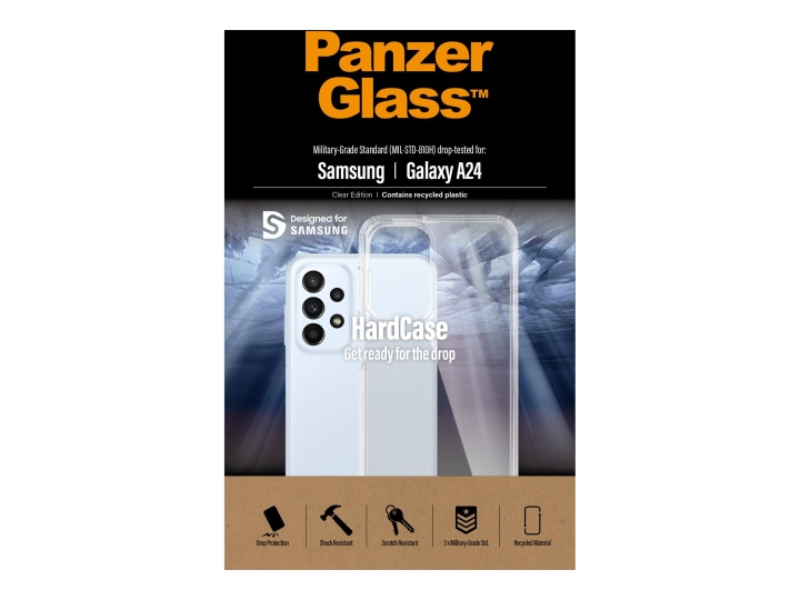 PanzerGlass HardCase Beskyttelsescover Gennemsigtig Samsung Galaxy A24 in the group SMARTPHONE & TABLETS / Phone cases / Samsung at TP E-commerce Nordic AB (C65934)