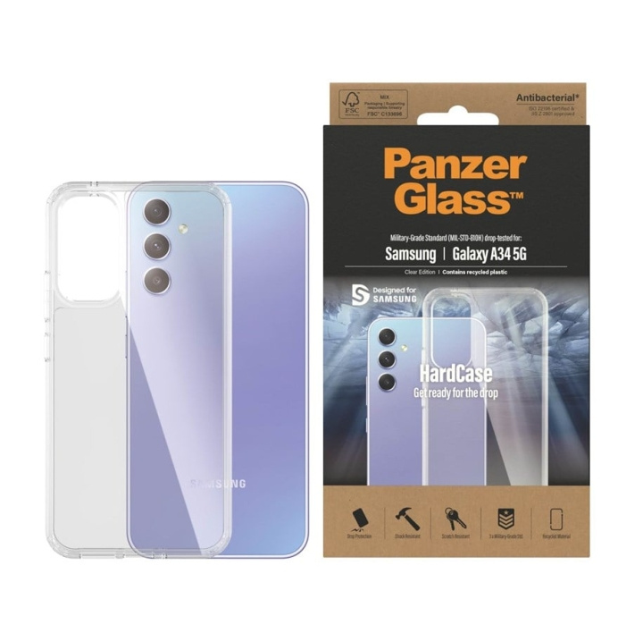 PanzerGlass HardCase Beskyttelsescover Gennemsigtig Samsung Galaxy A34 5G in the group SMARTPHONE & TABLETS / Phone cases / Samsung at TP E-commerce Nordic AB (C65935)