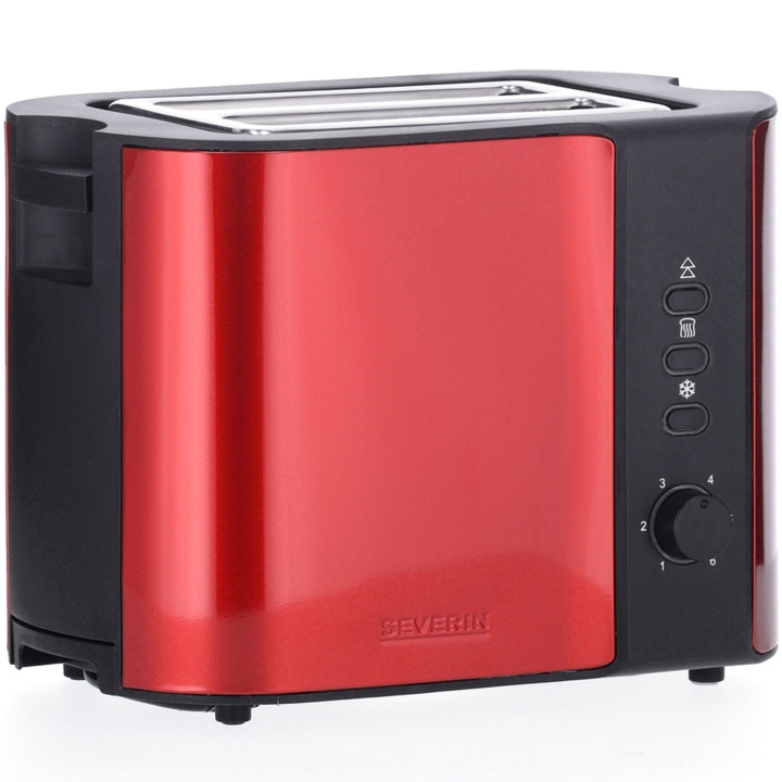 Severin Brödrost 2skivors AT2217 Chilli röd Metall 800w in the group HOME, HOUSEHOLD & GARDEN / Household appliances / Toasters & Bread grills / Toasters at TP E-commerce Nordic AB (C65986)