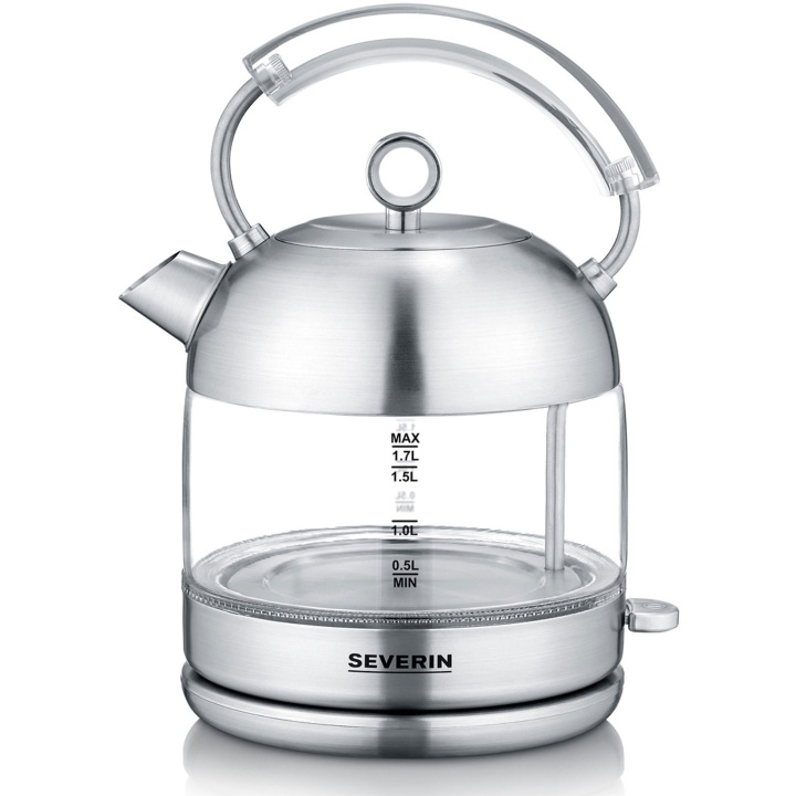 Severin Vattenkokare Borstatstål/Glas 1,7L 2400w in the group HOME, HOUSEHOLD & GARDEN / Household appliances / Water & Juice / Kettles at TP E-commerce Nordic AB (C65993)