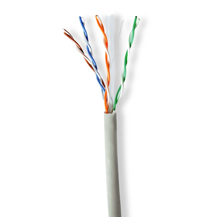 Nedis Network Cable Roll | CAT6 | Stranded | U/UTP | CCA | 305.0 m | Indoor | Round | PVC | Grey | Pull Box in the group COMPUTERS & PERIPHERALS / Computer cables / Network cables / Cat6 at TP E-commerce Nordic AB (C66017)