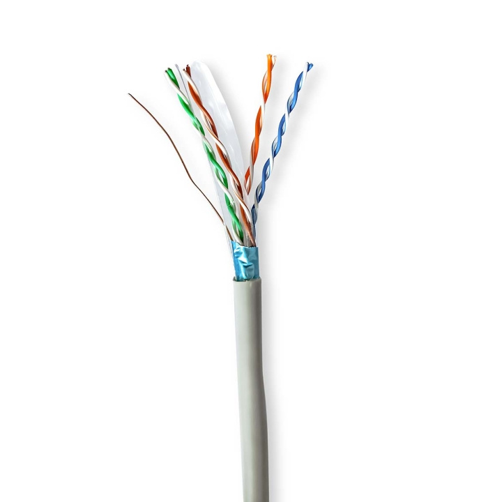 Nedis Network Cable Roll | CAT6 | Solid | F/UTP | CCA | 305.0 m | Indoor | Round | PVC | Grey | Pull Box in the group COMPUTERS & PERIPHERALS / Computer cables / Network cables / Cat6 at TP E-commerce Nordic AB (C66021)