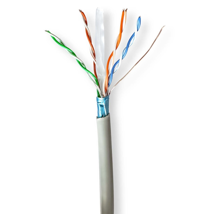 Nedis Network Cable Roll | CAT6 | Stranded | F/UTP | CCA | 305.0 m | Indoor | Round | PVC | Grey | Pull Box in the group COMPUTERS & PERIPHERALS / Computer cables / Network cables / Cat6 at TP E-commerce Nordic AB (C66022)