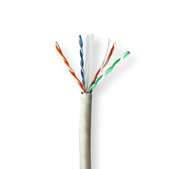 Nedis Network Cable Roll | CAT6 | Solid | U/UTP | Bare Copper | 100.0 m | Indoor | Round | LSZH | Grey | Pull Box in the group COMPUTERS & PERIPHERALS / Computer cables / Network cables / Cat6 at TP E-commerce Nordic AB (C66030)