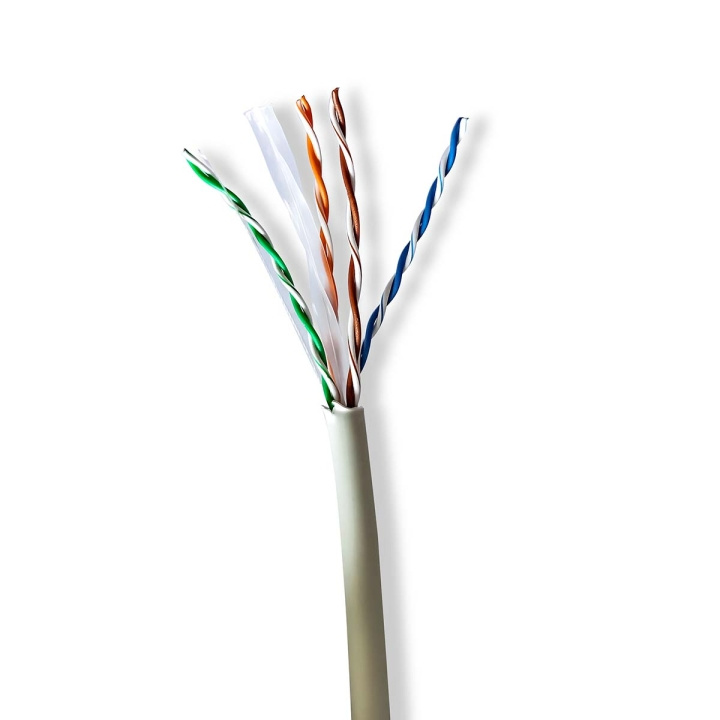 Nedis Network Cable Roll | CAT6 | Stranded | U/UTP | Bare Copper | 305.0 m | Indoor | Round | LSZH | Grey | Pull Box in the group COMPUTERS & PERIPHERALS / Computer cables / Network cables / Cat6 at TP E-commerce Nordic AB (C66031)