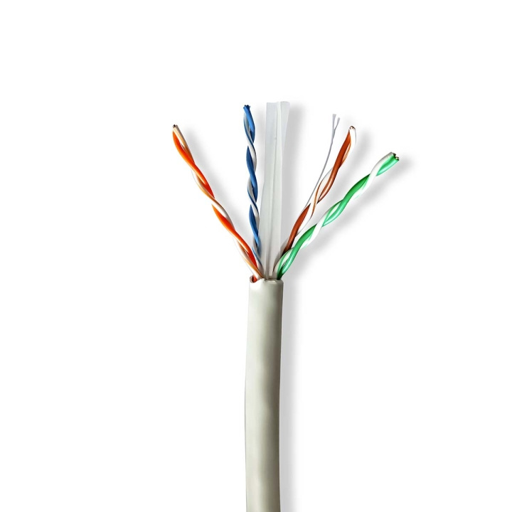 Nedis Network Cable Roll | CAT6 | Solid | U/UTP | Bare Copper | 305.0 m | Indoor | Round | LSZH | Grey | Pull Box in the group COMPUTERS & PERIPHERALS / Computer cables / Network cables / Cat6 at TP E-commerce Nordic AB (C66032)