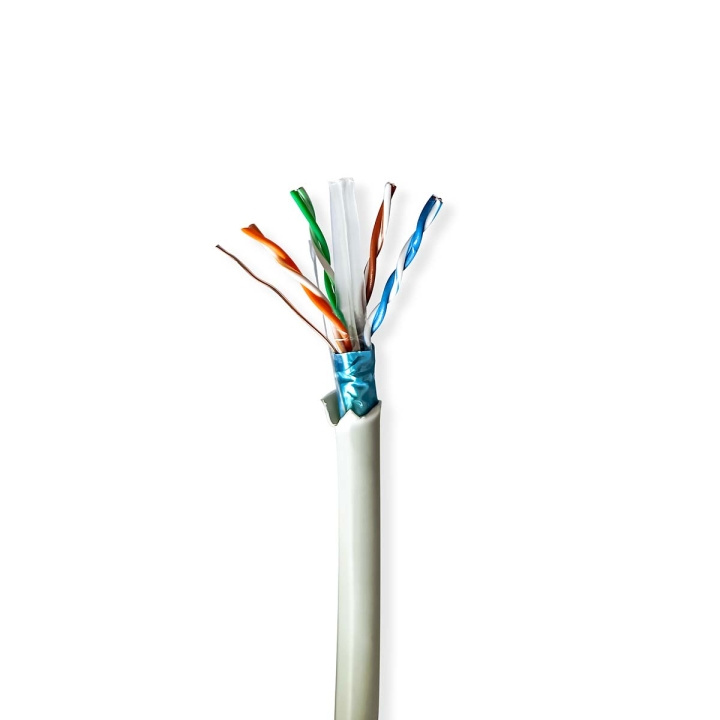 Nedis Network Cable Roll | CAT6 | Solid | F/UTP | Bare Copper | 50.0 m | Indoor | Round | LSZH | Grey | Pull Box in the group COMPUTERS & PERIPHERALS / Computer cables / Network cables / Cat6 at TP E-commerce Nordic AB (C66037)