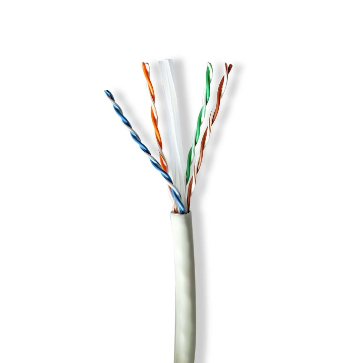 Nedis Network Cable Roll | CAT6a | Solid | U/UTP | Copper | 100.0 m | Indoor | Round | LSZH | Grey | Gift Box in the group COMPUTERS & PERIPHERALS / Computer cables / Network cables / Cat6 at TP E-commerce Nordic AB (C66042)