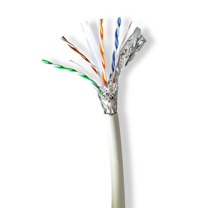 Nedis Network Cable Roll | CAT6a | Solid | S/FTP | Copper | 100.0 m | Indoor | Round | LSZH | Grey | Gift Box in the group COMPUTERS & PERIPHERALS / Computer cables / Network cables / Cat6 at TP E-commerce Nordic AB (C66044)