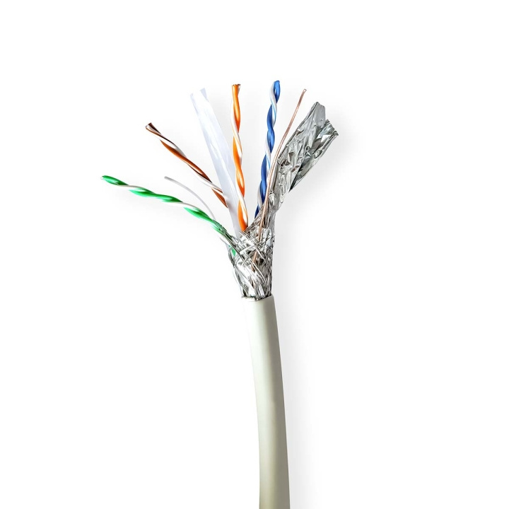 Nedis Network Cable Roll | CAT6a | Solid | S/FTP | Copper | 305.0 m | Indoor | Round | LSZH | Grey | Pull Box in the group COMPUTERS & PERIPHERALS / Computer cables / Network cables / Cat6 at TP E-commerce Nordic AB (C66045)