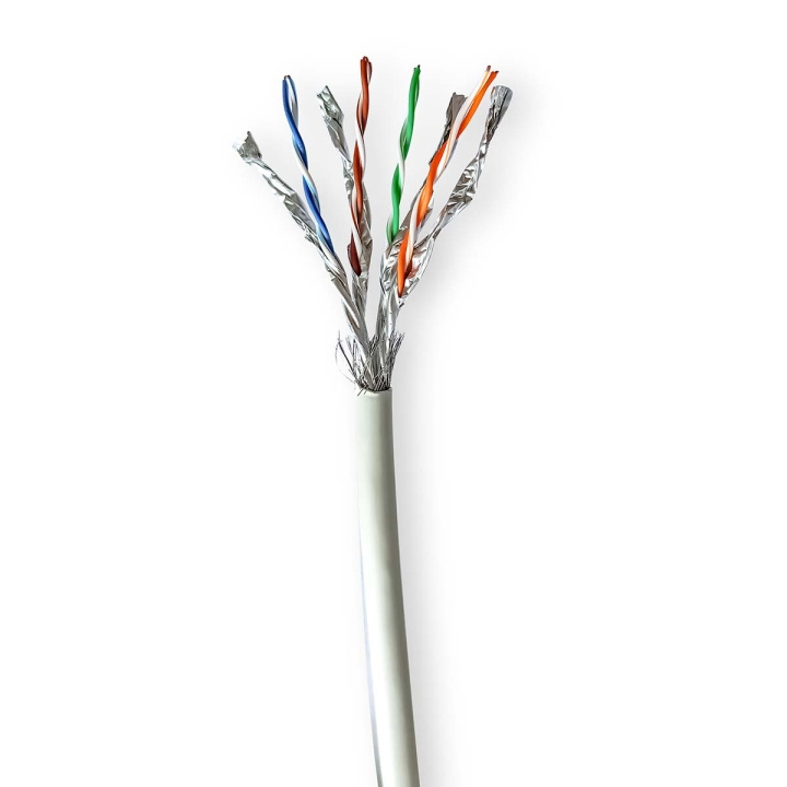 Nedis Network Cable Roll | CAT7 | Solid | S/FTP | Bare Copper | 305.0 m | Indoor | Round | LSZH | Grey | Pull Box in the group COMPUTERS & PERIPHERALS / Computer cables / Network cables / Cat7 at TP E-commerce Nordic AB (C66047)