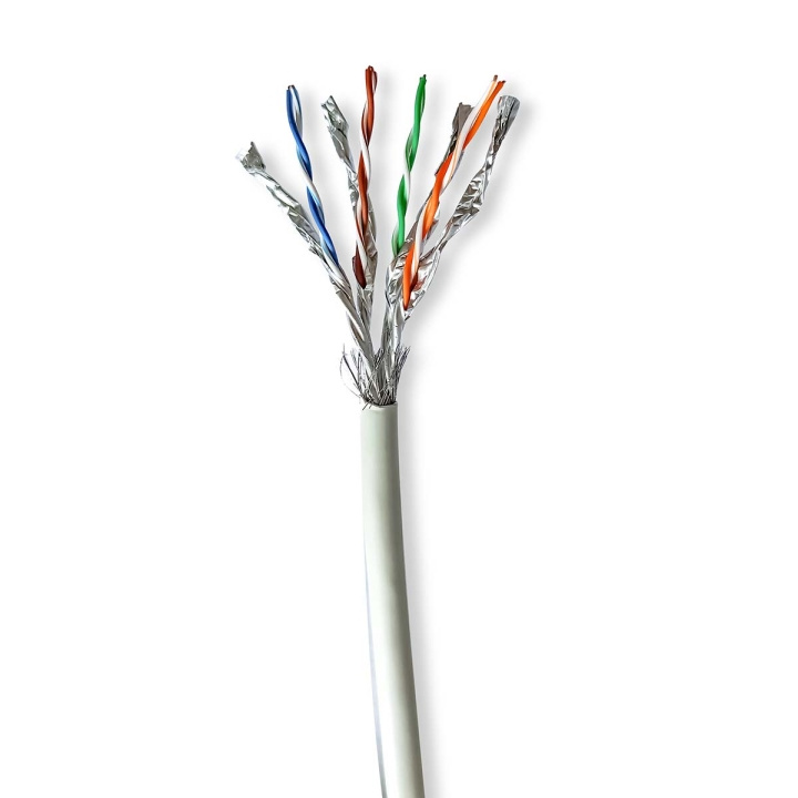 Nedis Network Cable Roll | CAT7 | Solid | S/FTP | Bare Copper | 50.0 m | Indoor | Round | LSZH | Grey | Pull Box in the group COMPUTERS & PERIPHERALS / Computer cables / Network cables / Cat7 at TP E-commerce Nordic AB (C66048)